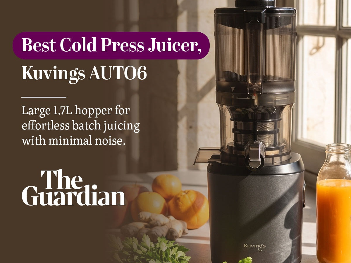 The Guardian Highlights Kuvings AUTO6 as a Top Cold Press Juicer